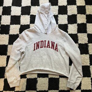 Indiana University Hoosiers Basketball Women’s Cropped Pullover Hoodie S